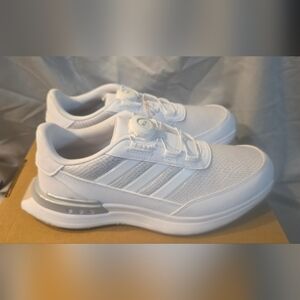 Adidas S2G 25 BOA Spikeless Golf Shoes White Silver Women Size 9 NWOB